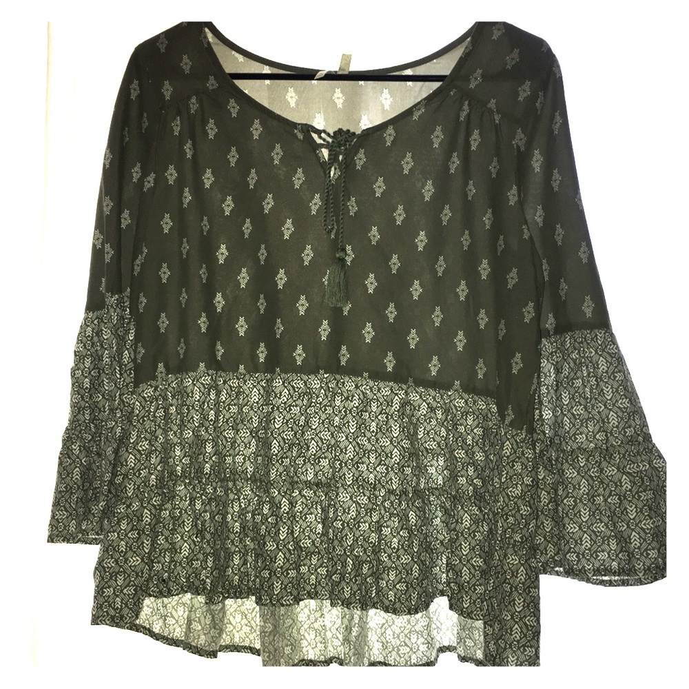 Olive green M blouse